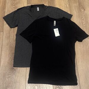 American Apparel Women’s Small Black and Dark Gray Short Sleeve Tees